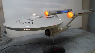 Polar Lights 1 350 Scale Star Trek TOS USS Enterprise 45 Finished [upl. by Swithbert]