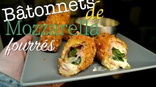 ◊ Bâtonnets de mozzarella fondants [upl. by Ellohcin]