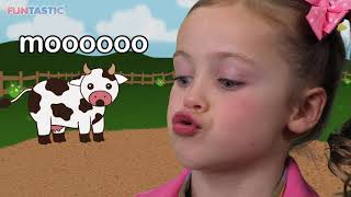 Moo Cow  Learn Animal Sounds [upl. by Malita430]