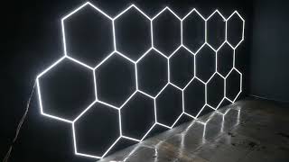 Homemade hexagonal LED light [upl. by Alyhc397]