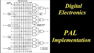 PAL implementation  Digital electronics [upl. by Norford]