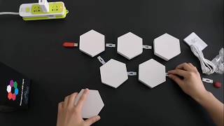 How to use JEJA App hexagon lights [upl. by Annitsirhc]