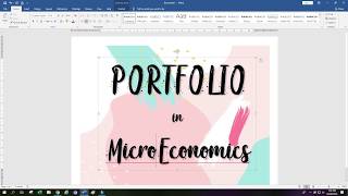 HOW TO CREATE A COVER PAGE USING MS WORD [upl. by Meesak294]