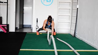 Battling Ropes Exercises  22 Battling Ropes Moves and 5 Workouts [upl. by Datnow716]