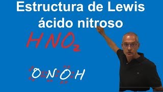 Ácido nitroso Estructura de Lewis del HNO2 [upl. by Yasnyl]