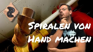 Spiralen aus Holz machen  wir bauen einen außergewöhnlichen Kerzenständer [upl. by Eivlys]