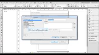 Adobe InDesign CS6 how to insert a cross reference demo [upl. by Nortad371]