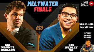 WESLEY SO VS MAGNUS CARLSEN AGAD Meltwater Grand Chess Tour Finals Day 1 [upl. by Eissac]