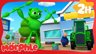 Green Splatter Spectacle  Morphle the Magic Pet  Preschool Learning  Moonbug Tiny TV [upl. by Ikkin]