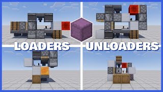 Minecraft EASY Shulker Box Loaders amp Unloaders [upl. by Hoyt]