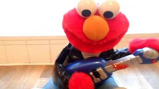 Rock amp Roll Elmo 1998 By Tyco Sings And Plays Guitar Interactive Sesame Street [upl. by Auqenahc]