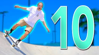 10 EASIEST SKATEPARK TRICKS FOR BEGINNERS [upl. by Giwdul]