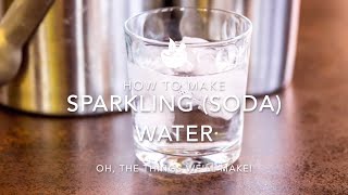 How to make sparkling water aka soda water or seltzer in a soda siphon [upl. by Riccio695]