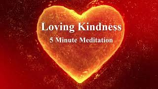 Quick 5 Minute Guided Meditation  Loving Kindness for Self [upl. by Lorac]