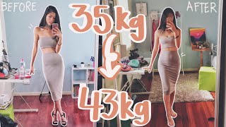 HOW I GAINED WEIGHT  Tips For Skinny Petite Girls Who Struggle to Gain [upl. by Onfroi247]