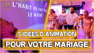 MARIAGE 👰🤵💖  5 idées dAnimation pour votre soirée de Mariage [upl. by Abekam737]