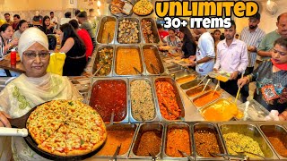 30 Items Wala UNLIMTED FOOD Buffet At Rs169 Only  Unlimited Pizza  Street Food India [upl. by Rianon214]