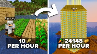 What it took to Build the Biggest Food Farm in Minecraft [upl. by Leasia]