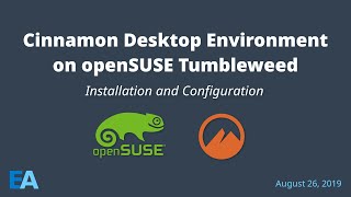 Cinnamon Desktop Environment on openSUSE Tumbleweed [upl. by Athena384]