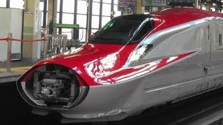 東北新幹線 E6系スーパーこまち・E5系はやぶさ連結シーン2本撮りα Connection of Shinkansen [upl. by Randolph890]