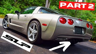 FINALLY DONE C5 Corvette SLP Loudmouth Exhaust Install PART 2  DriveHub [upl. by Pigeon85]