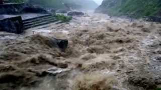 kedarnath Disaster bridge on 16062013 at 630pm [upl. by Atikat]