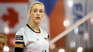 Top 10 Powerful Volleyball Spikes by Louisa Lippman  EUROVOLLEY 2017 Womens [upl. by Catlee]