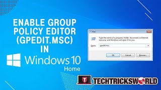 How to Enable gpeditmsc In Windows 10 Home edition [upl. by Elatnahc]