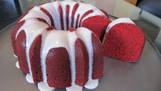 How to make a Red Velvet Bundt Cake from scratch [upl. by Keefe286]