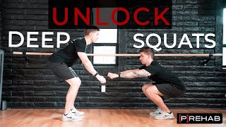 The Secret To Deep Squats Unlock Your Tibia amp Ankle Mobility [upl. by Hubey]