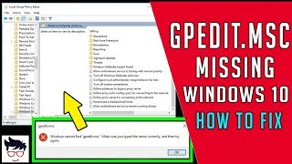 GPEDITMSC Windows Cannot Find GpeditmscEnable Group Policy Editor In Windows 10 [upl. by Ynabe]