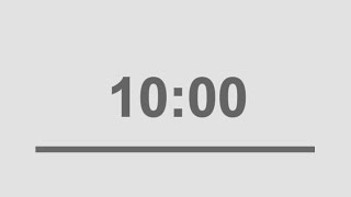 10 minutes timer youtube countdown with alarm [upl. by Enialem]