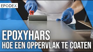 Oppervlak coaten  Instructie  EPODEX [upl. by Araiek]