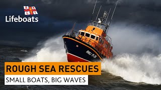 Roughest RNLI lifeboat rescues in huge waves and stormy seas [upl. by Loomis]