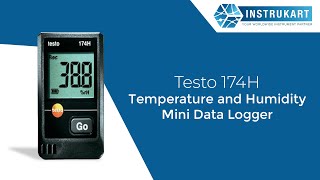 Testo 174H Temperature Humidity Data Logger  Temp Range 20 °C to 70 °C  Instrukart [upl. by Leind]