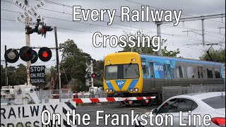 Every Railway Crossing on the Frankston Line [upl. by Hsak]