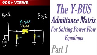 The Ybus Admittance Matrix for Solving Power Flow Equations Part 1 [upl. by Winfrid]