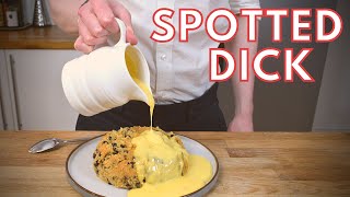 How to make a Traditional BRITISH Pudding Spotted Dick  Comforting amp Decadent English Dessert [upl. by Harcourt]