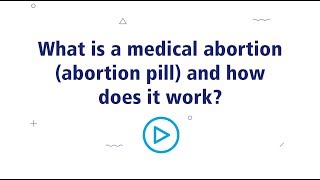 How does medical abortion aka the abortion pill work [upl. by Ennaharas549]