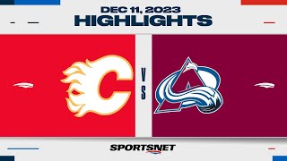 NHL Highlights  Flames vs Avalanche  December 11 2023 [upl. by Solon]