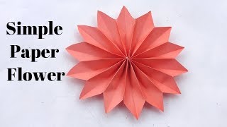 How To Make Flower Out Of Paper  Easy [upl. by Sidnarb]