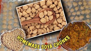 Homemade Soya Chunks  How to Make Soya Chunks at Home  Badi  Meal Maker  Healthy High Protein [upl. by Notnroht]