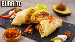 Burrito Recipe  How to Make Burrito at Home  Mexican Burrito Wrap  Easy Veg Wrap Recipes  Ruchi [upl. by Ahtera433]