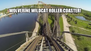 Wolverine Wildcat Roller Coaster POV Michigans Adventure Amusement Park [upl. by Lombard]