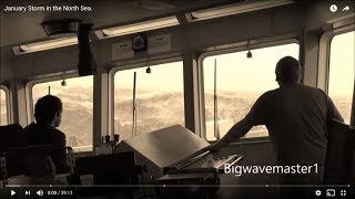 🔴 TERRIFYING Footage What Its Like OnBoard a Ship In a North Sea STORM waves Storm oceansoun [upl. by Infeld566]