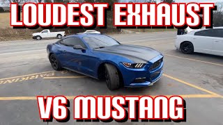 Top 3 LOUDEST EXHAUST Set Ups for FORD MUSTANG 37L V6 [upl. by Eiuol870]