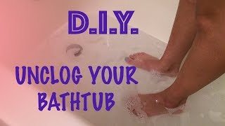 How to Unclog a Bathtub Drain EcoFriendly [upl. by Buyse]