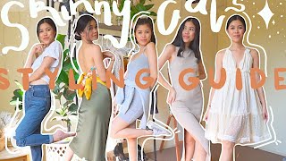 HOW TO STYLE FOR SKINNY GALS ✨  styling tips for the skinny amp petite figure [upl. by Evilc]