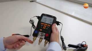 Digital manifold testo 550 Basic settings 24  Be sure Testo [upl. by Kentiga]