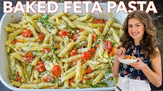 I Made BAKED FETA PASTA  Viral TikTok Recipe [upl. by Furr]